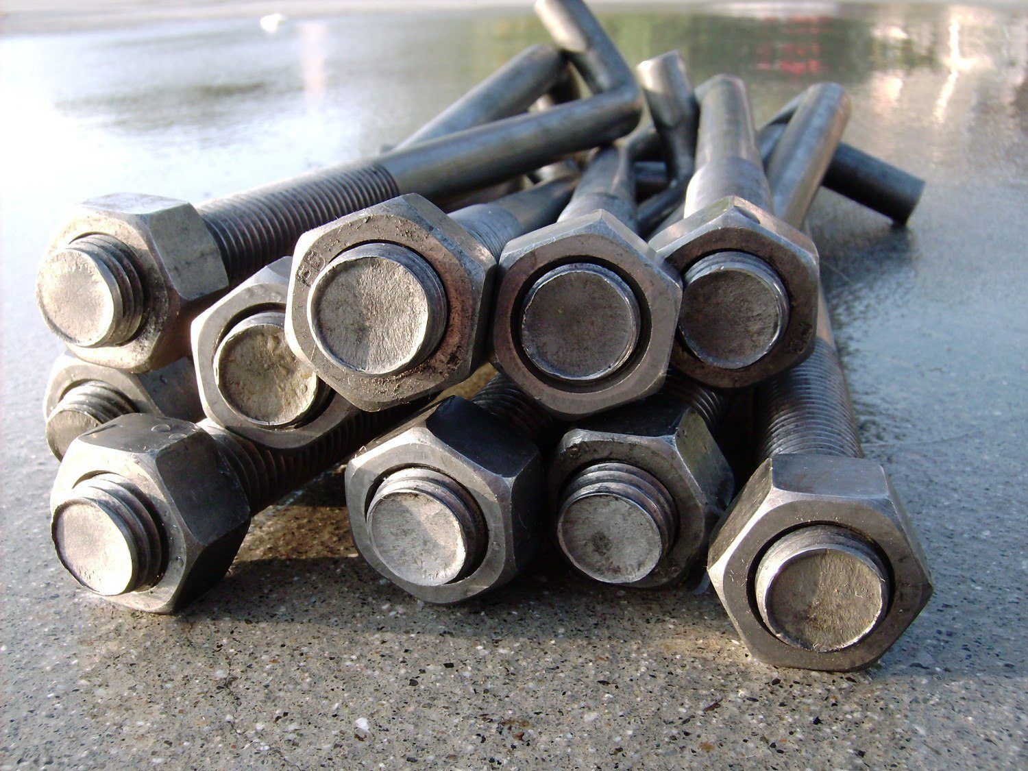Bent Anchor Bolts with Nuts