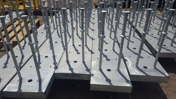 Large Embedded Steel With Holes in Plate and Welded Studs | Anchor ...