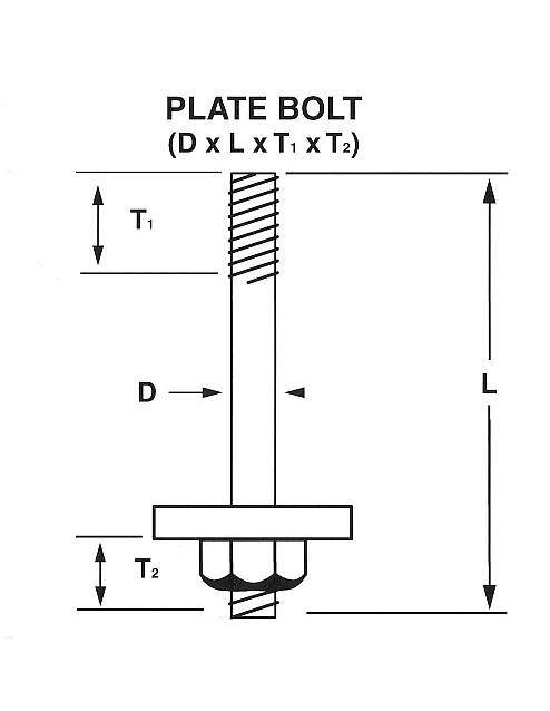 Plate Bolt Drawing